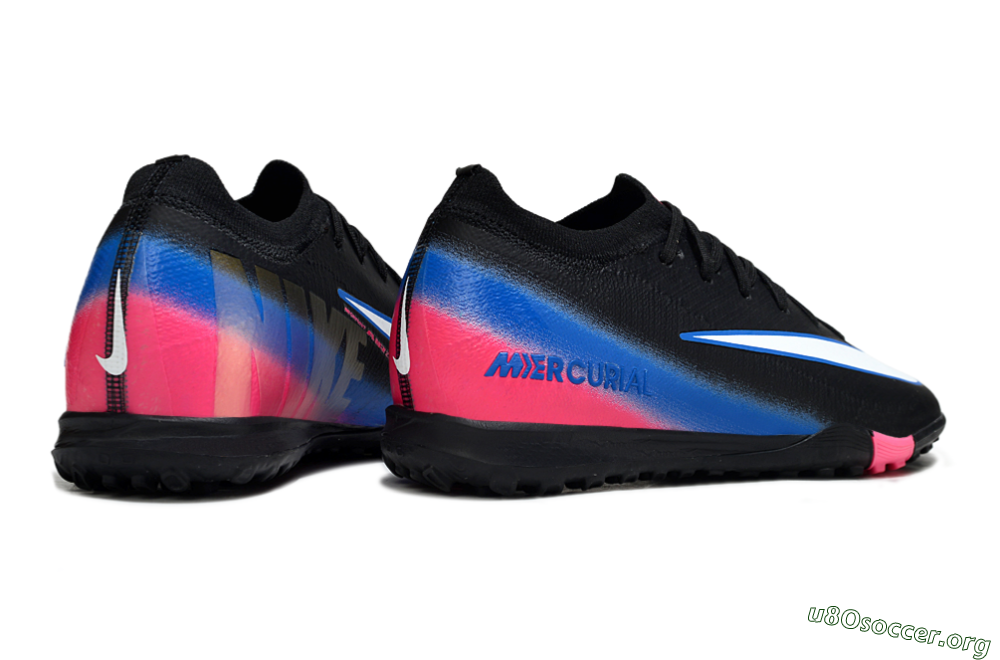 Nike Air Zoom Mercurial Vapor 16 Elite TF Football Shoes - Black/Electric Blue/Pink Fusion 6