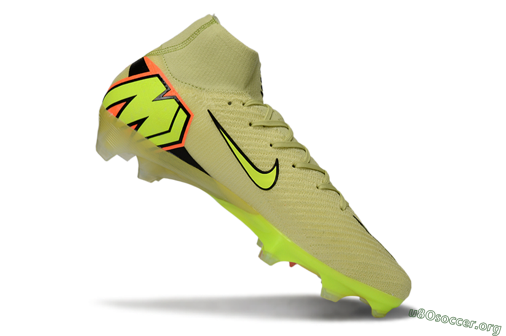 Nike Air Zoom Mercurial Superfly 10 Elite FG Football Boots - Yellow/Electric Lime/Neon Orange 4