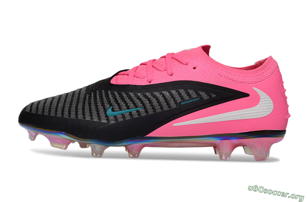 Nike Phantom 6 Low Elite FG Football Boots - Black/Hot Pink/Teal 3