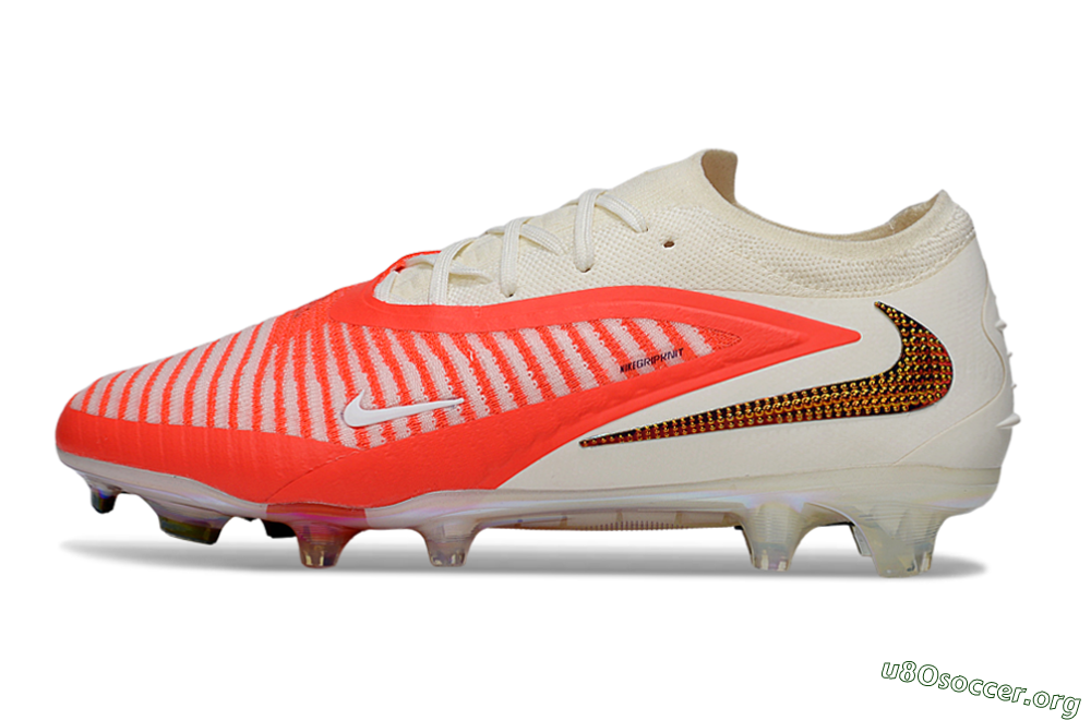 Nike Phantom 6 Low Elite FG Football Boots - Red/Bright Orange/White 3