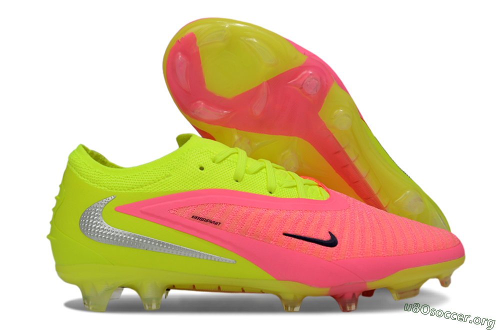 Nike Phantom 6 Low Elite FG Football Boots - Pink/Lime Green/Hot Pink 2