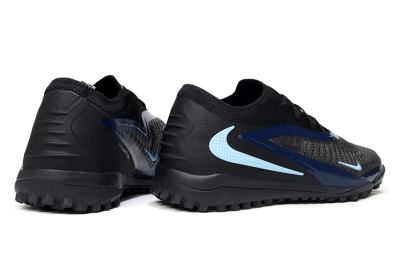 Nike Phantom 6 Low Elite TF Football Shoes - Black/Navy Blue/Light Blue
