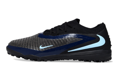 Nike Phantom 6 Low Elite TF Football Shoes - Black/Navy Blue/Light Blue