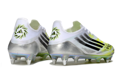 Adidas F50 Elite FG Football Boots - White/Electric Green/Silver