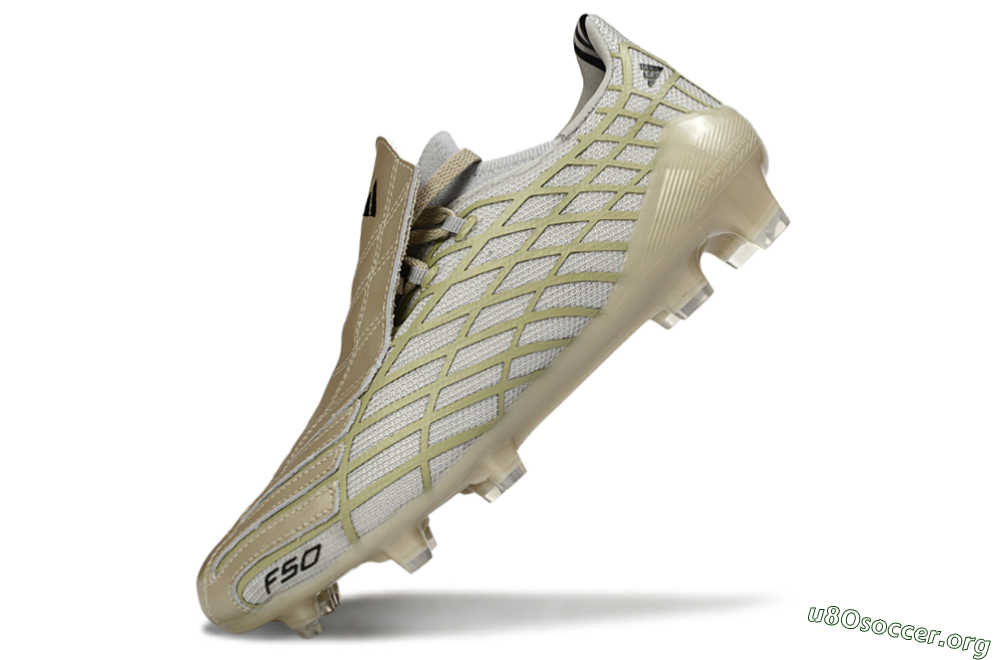 Adidas F50 Elite FG Football Boots - Beige/Soft Ivory/Faded Gold 5