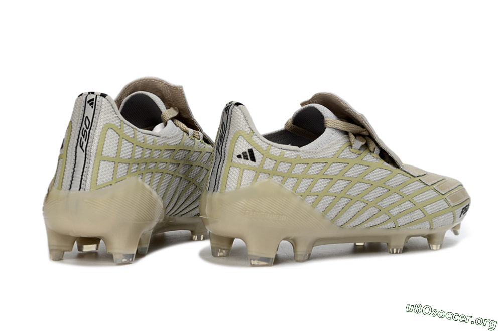 Adidas F50 Elite FG Football Boots - Beige/Soft Ivory/Faded Gold 6
