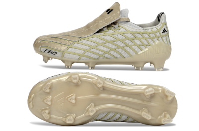 Adidas F50 Elite FG Football Boots - Beige/Soft Ivory/Faded Gold