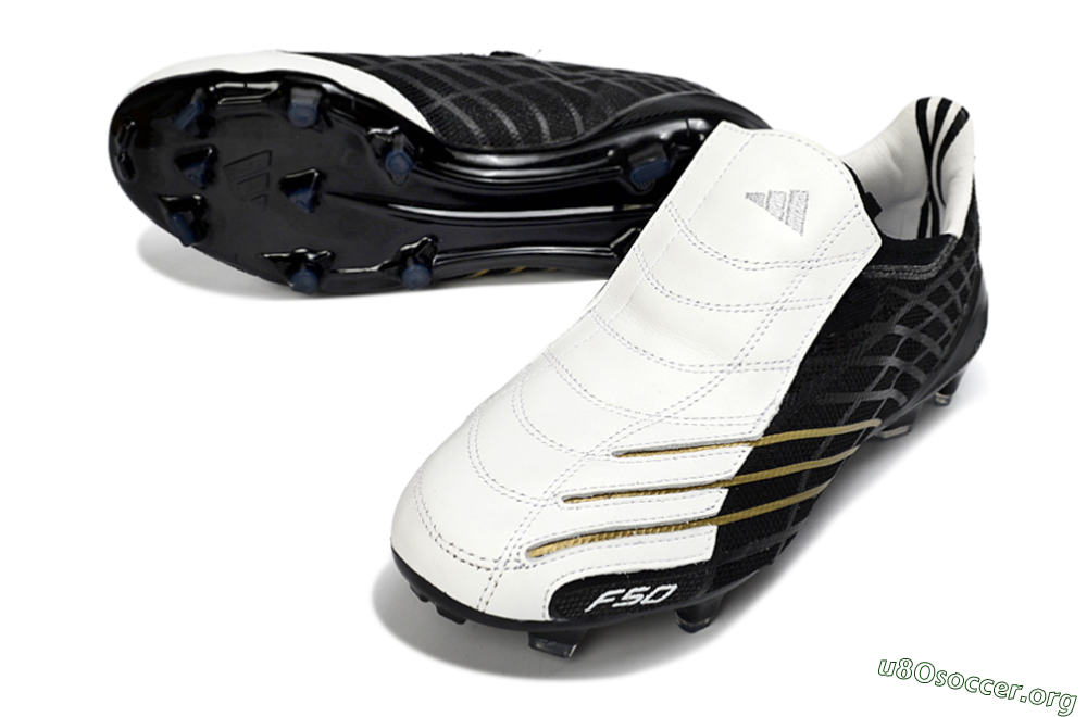 Adidas F50 Elite FG Football Boots - Black/Classic White/Gold Accent 0