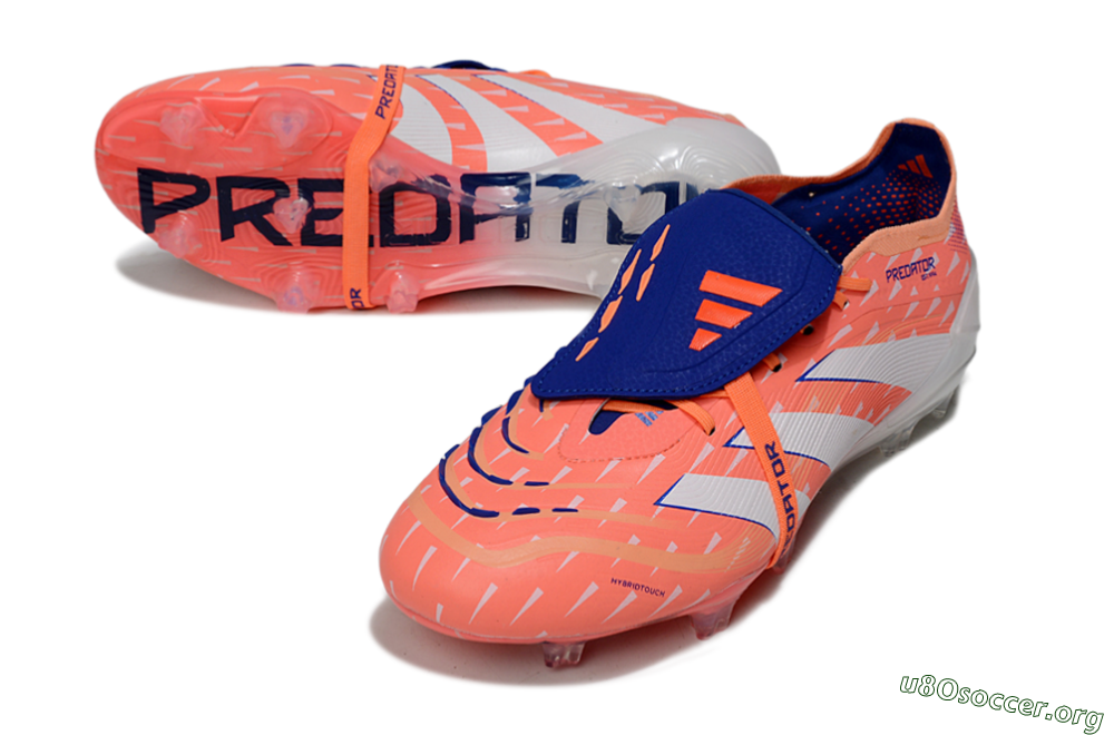 Adidas Predator 25 Elite Fold-Over Tongue FG Football Boots - Pink/Bright Coral/Cool Blue 0