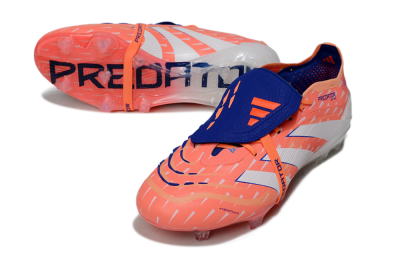 Adidas Predator 25 Elite Fold-Over Tongue FG Football Boots - Pink/Bright Coral/Cool Blue