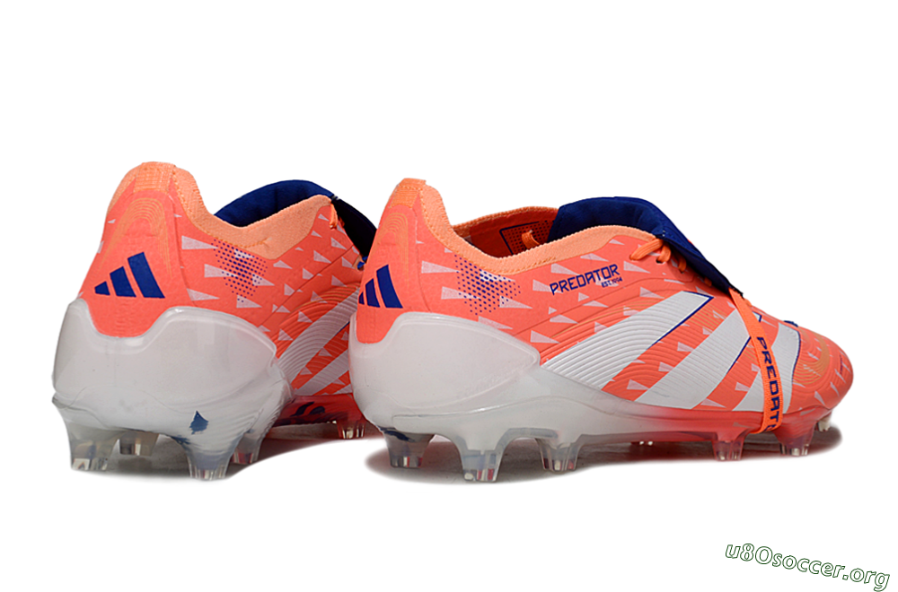 Adidas Predator 25 Elite Fold-Over Tongue FG Football Boots - Pink/Bright Coral/Cool Blue 6