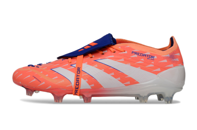 Adidas Predator 25 Elite Fold-Over Tongue FG Football Boots - Pink/Bright Coral/Cool Blue