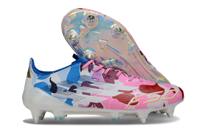 Adidas F50 Elite SG Football Boots - Pink/Camo Blue/Camo Red