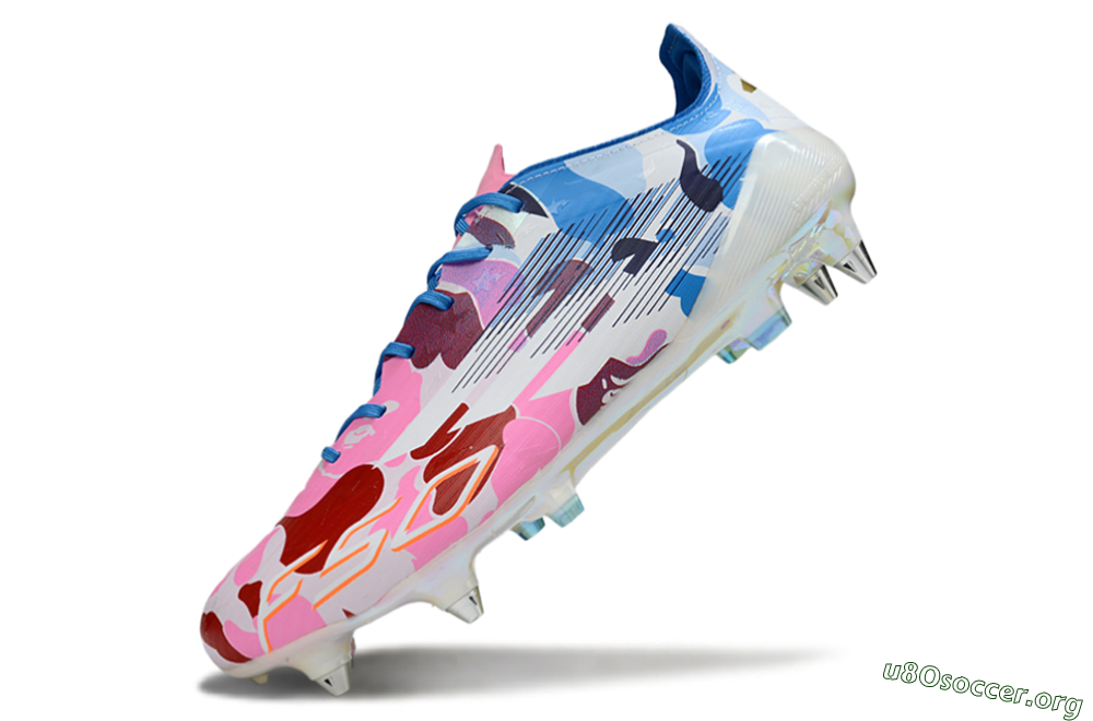 Adidas F50 Elite SG Football Boots - Pink/Camo Blue/Camo Red 5