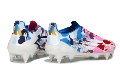 Adidas F50 Elite SG Football Boots - Pink/Camo Blue/Camo Red
