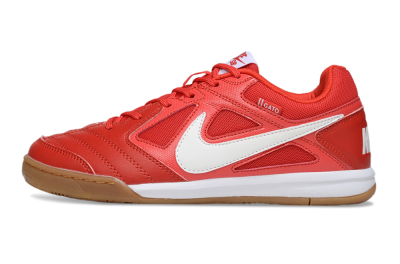 Supreme x Nike SB Gato IC Football Shoes - Red/Bright Red/Tangerine