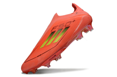 Adidas F50+ Lightstrike Pro Laceless FG Football Boots - Pink/Vibrant Coral/Neon Yellow