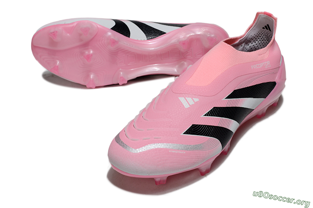 Adidas Predator 25 Elite Laceless FG Football Boots - Pink/Black/White 0