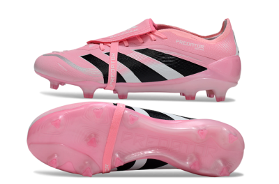 Adidas Predator 25 Elite Foldover Tongue FG Football Boots - Pink/Black/Silver