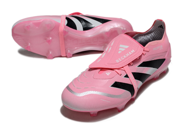 Adidas Predator 25 Elite Foldover Tongue FG Football Boots - Pink/Black/Silver