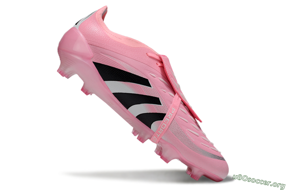 Adidas Predator 25 Elite Foldover Tongue FG Football Boots - Pink/Black/Silver 4