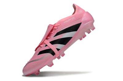 Adidas Predator 25 Elite Foldover Tongue FG Football Boots - Pink/Black/Silver