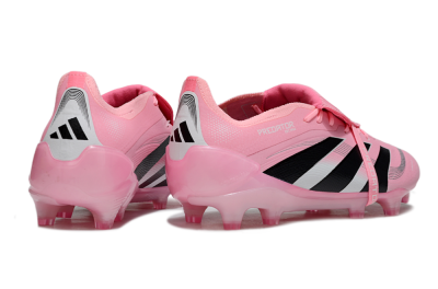 Adidas Predator 25 Elite Foldover Tongue FG Football Boots - Pink/Black/Silver