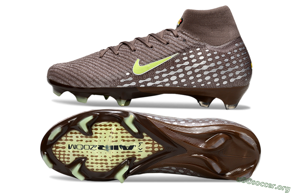 Nike Air Zoom Mercurial Superfly 10 Elite FG Football Boots - Brown/Yellow/Silver 1