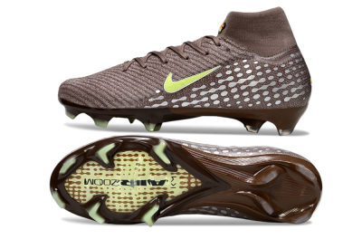 Nike Air Zoom Mercurial Superfly 10 Elite FG Football Boots - Brown/Yellow/Silver