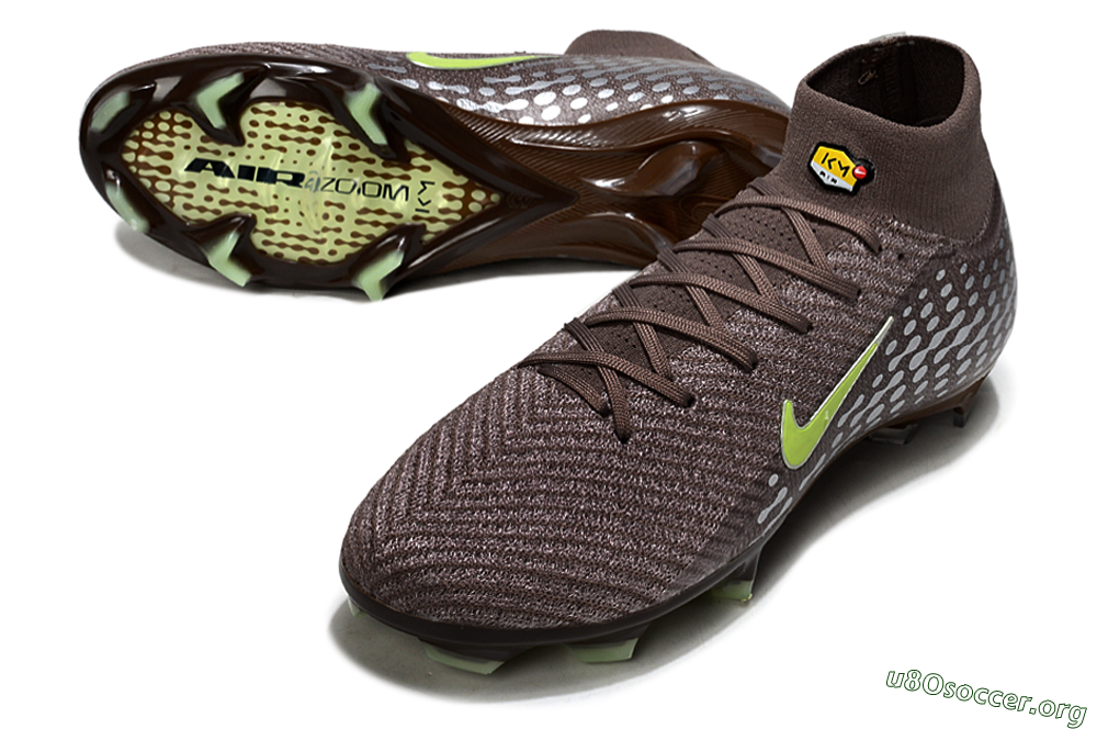 Nike Air Zoom Mercurial Superfly 10 Elite FG Football Boots - Brown/Yellow/Silver 0