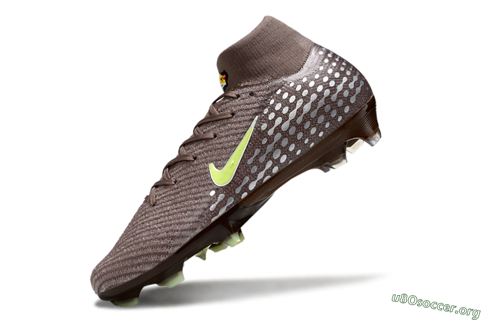 Nike Air Zoom Mercurial Superfly 10 Elite FG Football Boots - Brown/Yellow/Silver 5