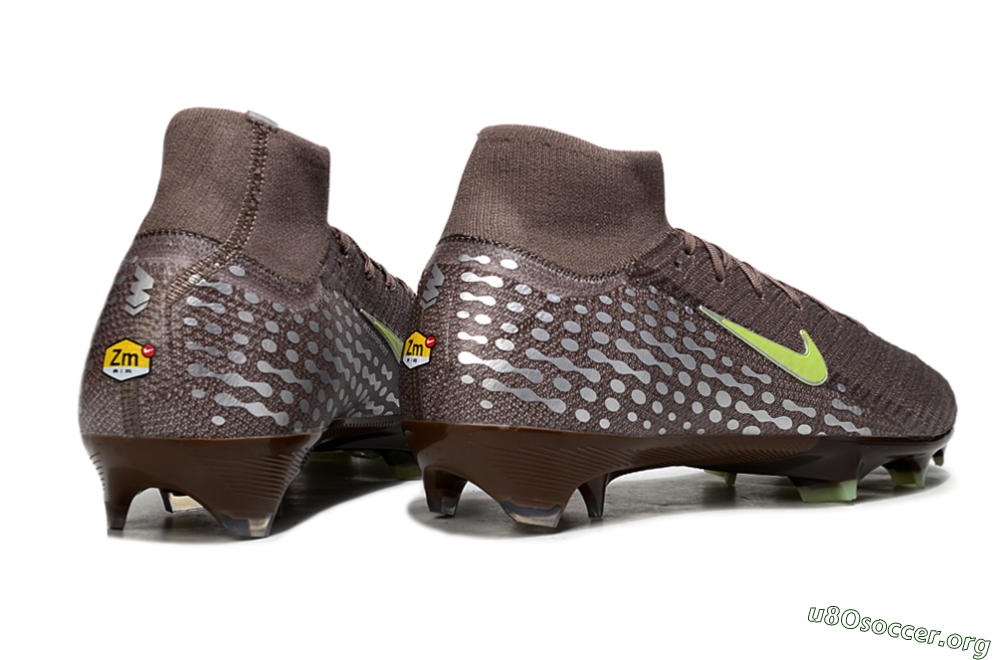 Nike Air Zoom Mercurial Superfly 10 Elite FG Football Boots - Brown/Yellow/Silver 6