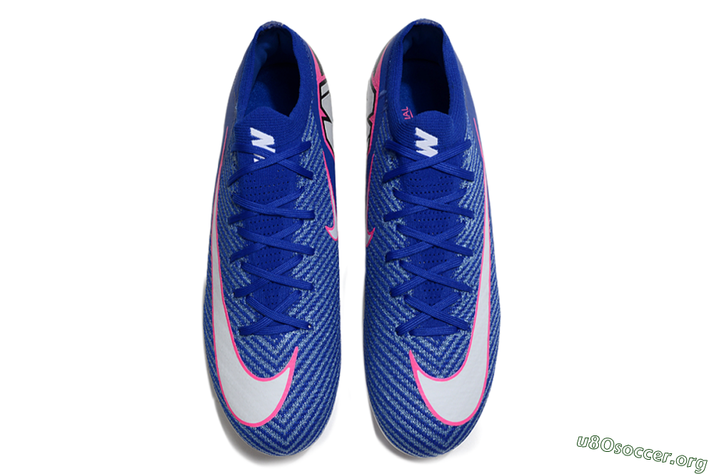 Nike Air Zoom Mercurial Vapor 16 Elite FG Football Boots - Blue/Pink/Silver 4