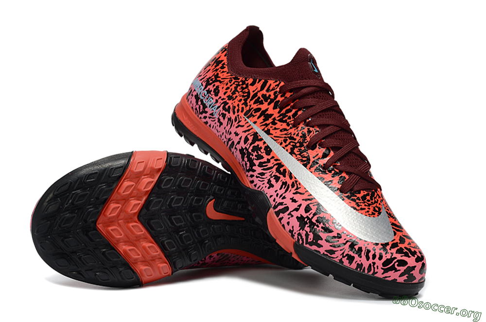 Nike Air Zoom Mercurial Vapor 16 Elite TF Football Shoes - Red/Electric Pink/Metallic Silver 1