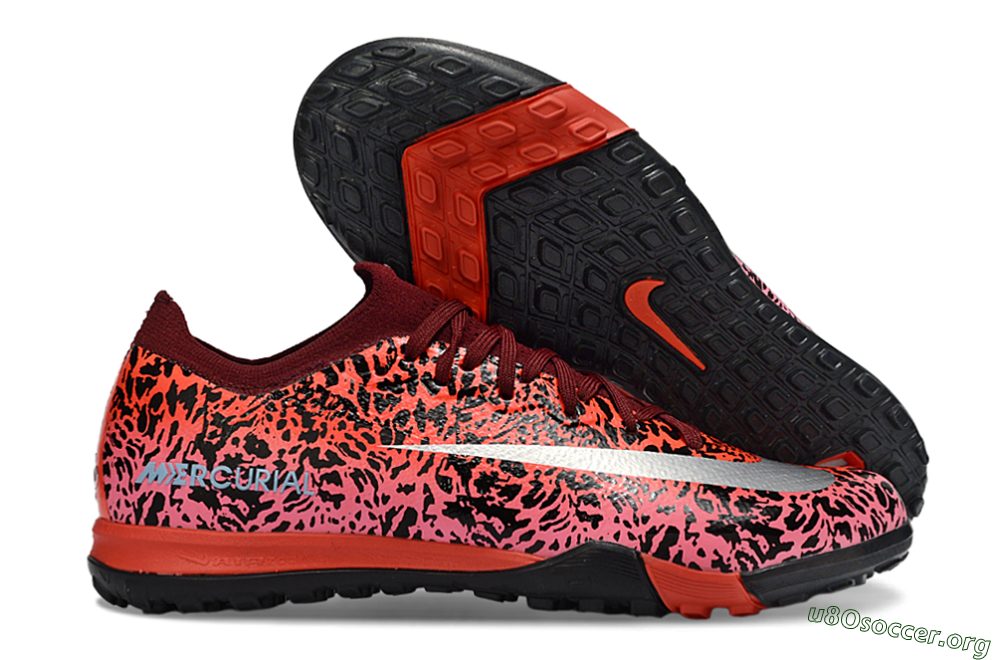 Nike Air Zoom Mercurial Vapor 16 Elite TF Football Shoes - Red/Electric Pink/Metallic Silver 2