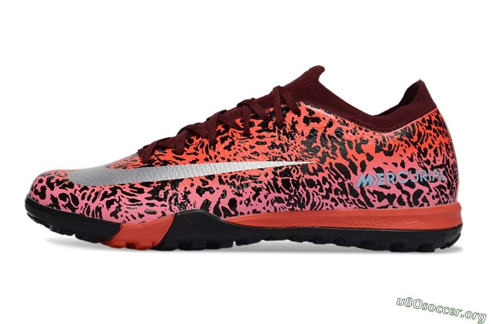 Nike Air Zoom Mercurial Vapor 16 Elite TF Football Shoes - Red/Electric Pink/Metallic Silver 3