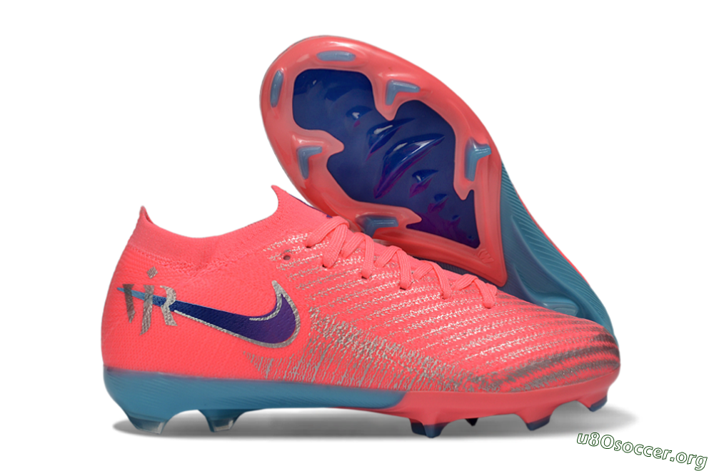 Nike Air Zoom Mercurial Vapor 16 Elite FG Football Boots - Pink/Bright Coral/Deep Ocean 2