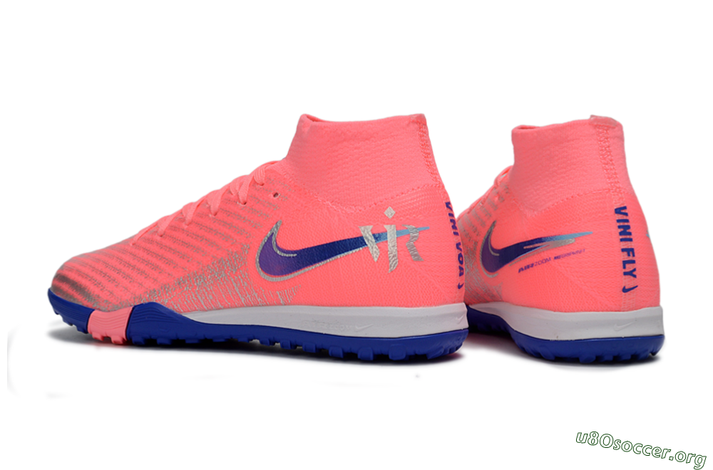 Nike Air Zoom Mercurial Superfly 10 Elite TF Football Shoes - Pink/Electric Pink/Deep Blue 4