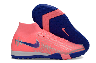 Nike Air Zoom Mercurial Superfly 10 Elite TF Football Shoes - Pink/Electric Pink/Deep Blue