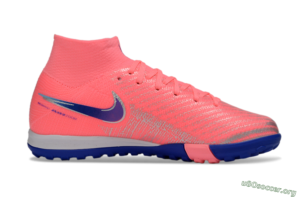 Nike Air Zoom Mercurial Superfly 10 Elite TF Football Shoes - Pink/Electric Pink/Deep Blue 5