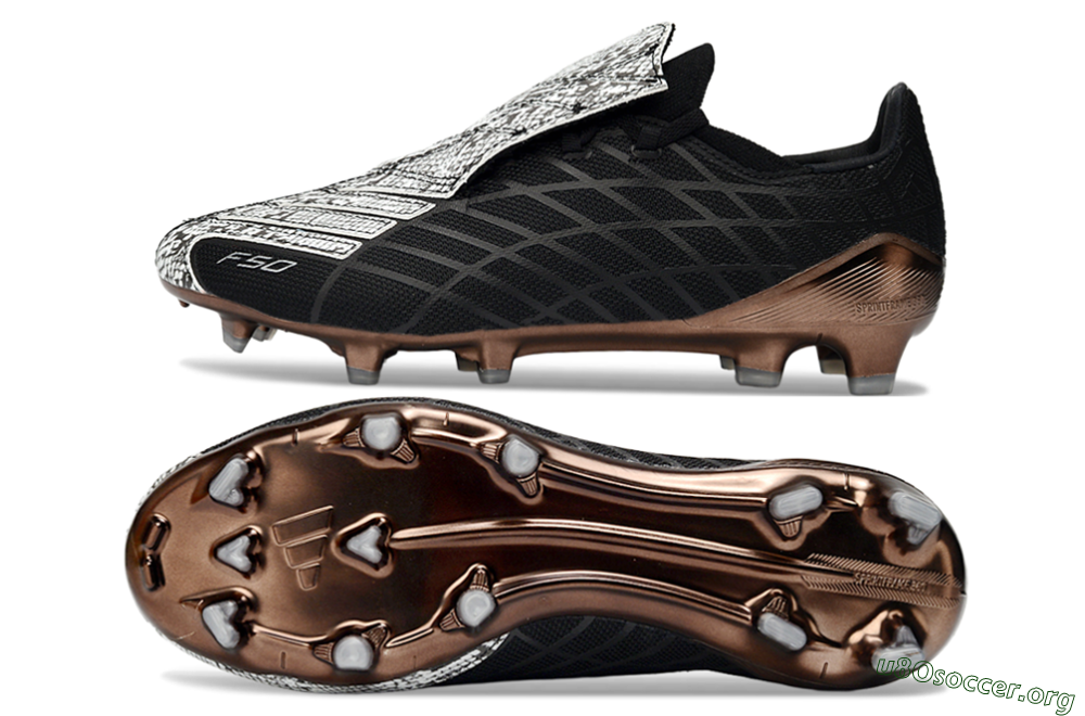 Adidas F50 Elite FG Football Boots - Black/Copper Highlight/White Accents 1