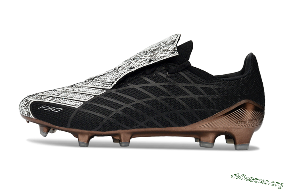 Adidas F50 Elite FG Football Boots - Black/Copper Highlight/White Accents 3