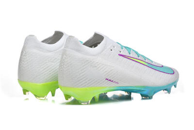 Nike Air Zoom Mercurial Vapor 16 Elite FG Football Boots - White/Aqua Splash/Lime Glow
