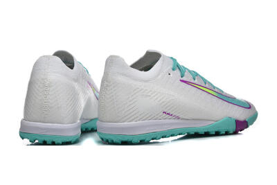 Nike Air Zoom Mercurial Vapor 16 Elite TF Football Shoes - White/Aqua Wave/Sleek Purple