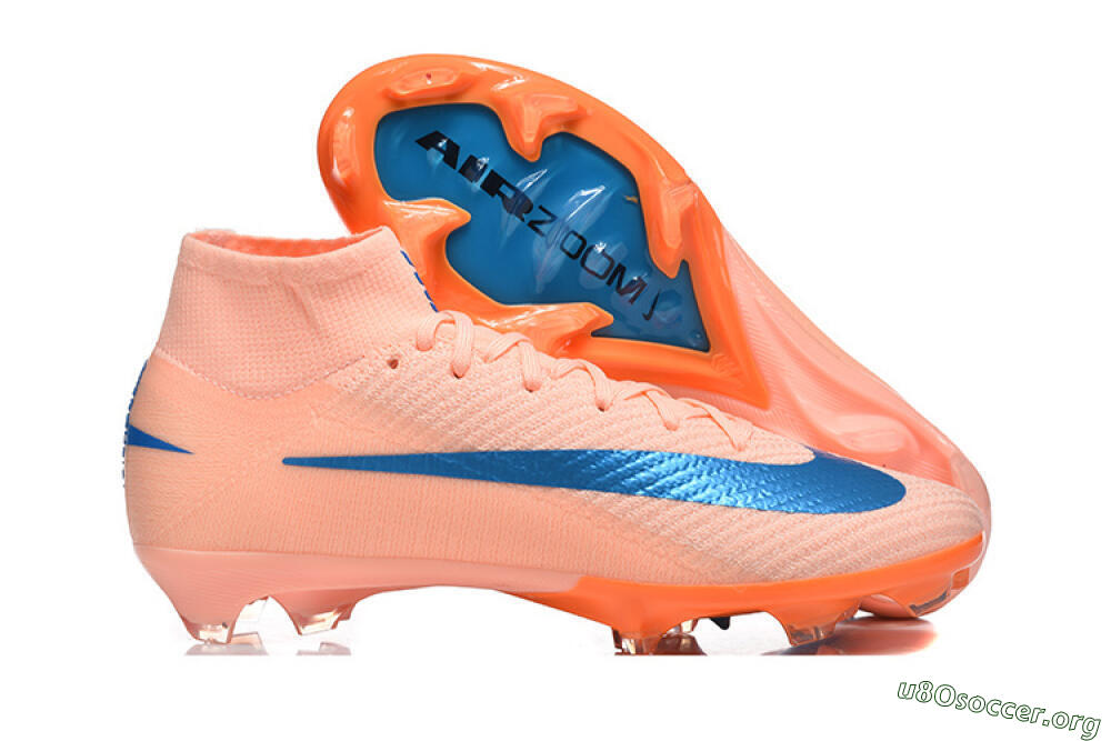 Nike Air Zoom Mercurial Superfly 10 Elite FG Football Boots - Pink/Coral Orange/Deep Blue 2