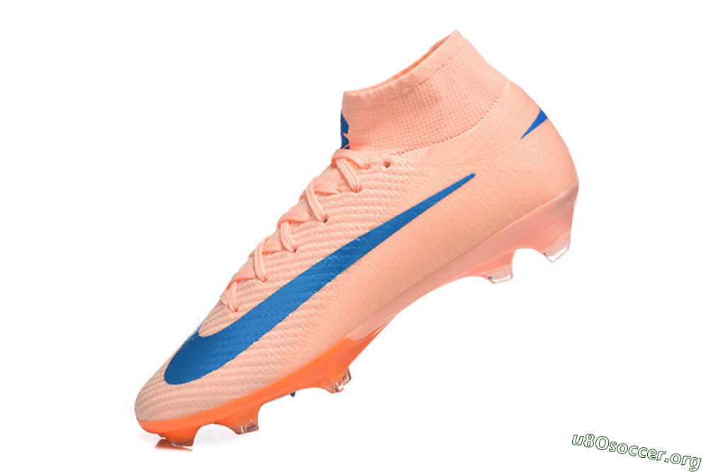 Nike Air Zoom Mercurial Superfly 10 Elite FG Football Boots - Pink/Coral Orange/Deep Blue 8