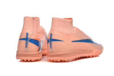 Nike Air Zoom Mercurial Superfly 10 Elite TF Football Shoes - Peach/Sky Blue/Coral Pink