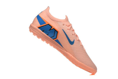 Nike Air Zoom Mercurial Vapor 16 Elite TF Football Shoes - Peach/Azure Blue/Pearl Pink