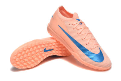 Nike Air Zoom Mercurial Vapor 16 Elite TF Football Shoes - Peach/Azure Blue/Pearl Pink