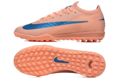 Nike Air Zoom Mercurial Vapor 16 Elite TF Football Shoes - Peach/Azure Blue/Pearl Pink